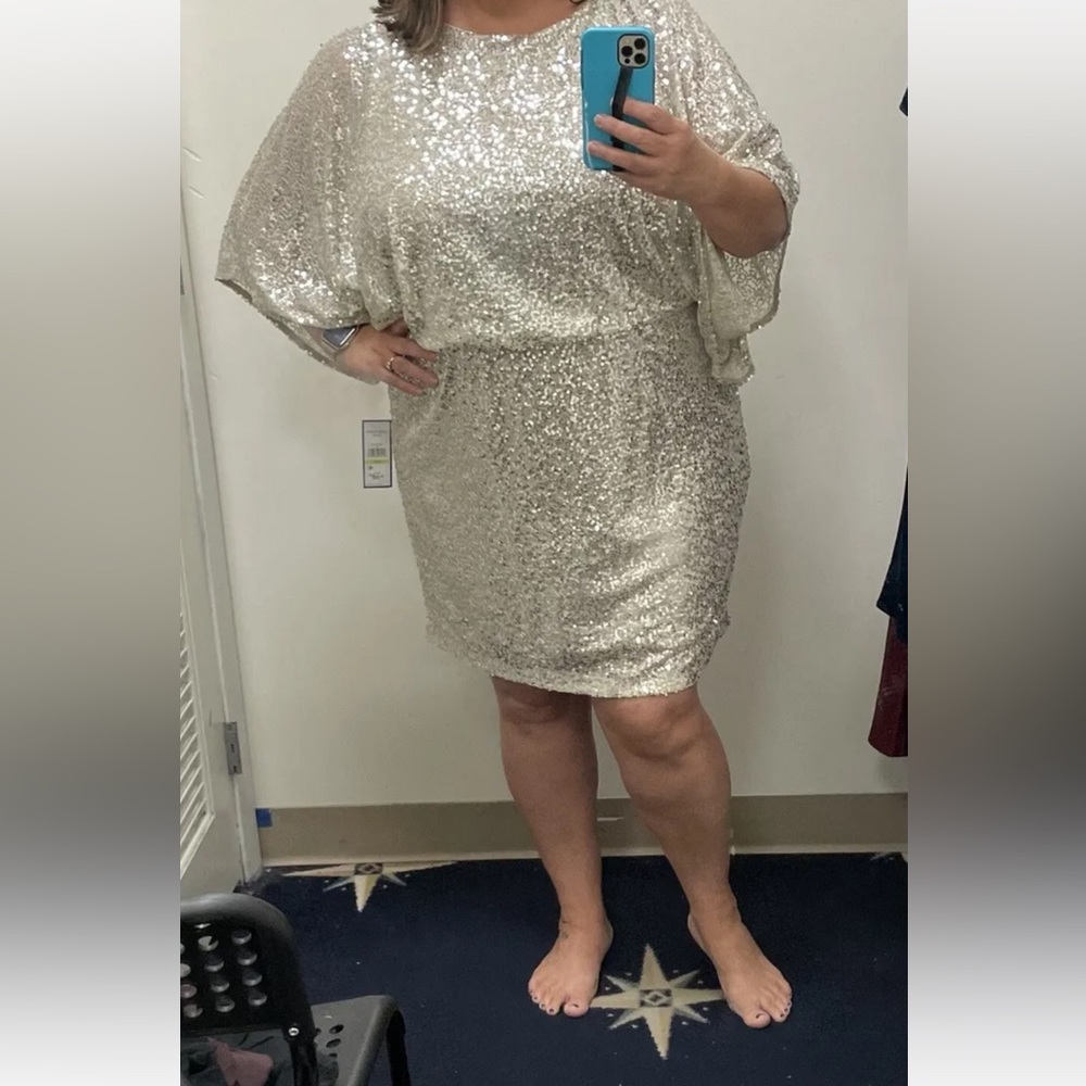 Jessica Howard plus size 18 cocktail dress sequins